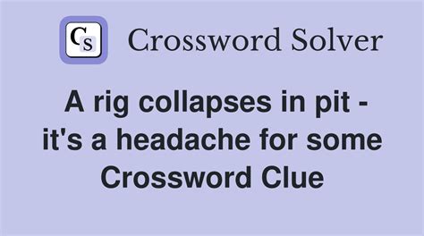 collapses crossword clue